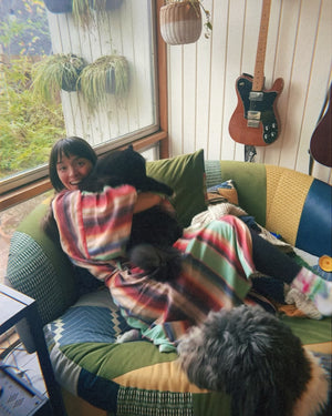 Aunt Granny Robe Highway Robery with a cat