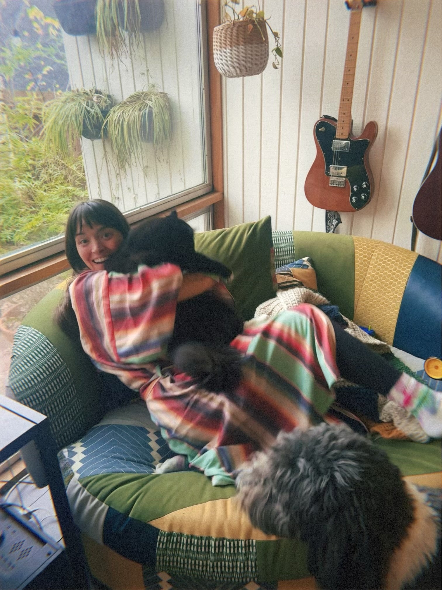 Aunt Granny Robe Highway Robery with a cat