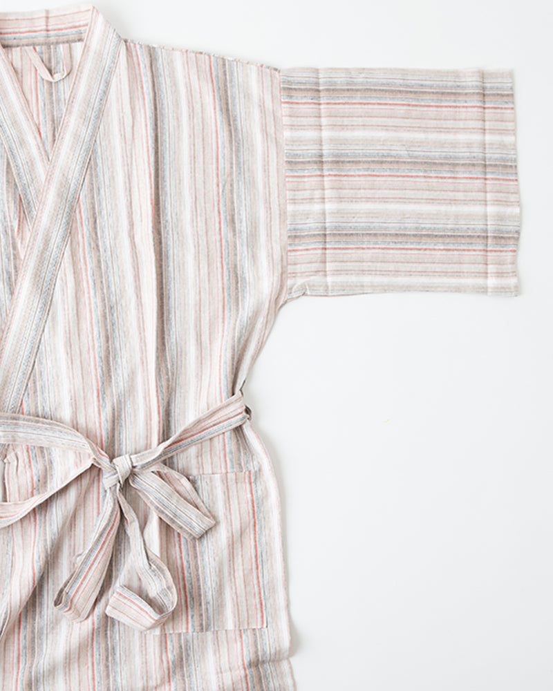 Gribble Striped Linen Robe | Highway Robery