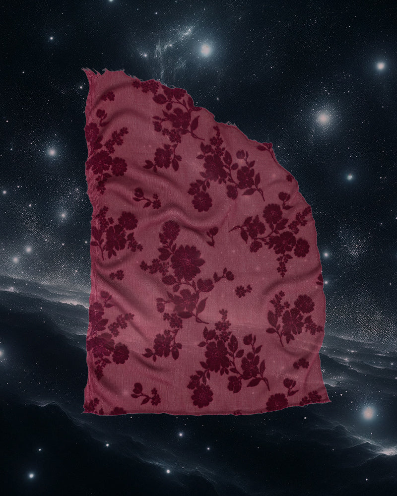 Red Sheer robe fabric from Highway Robery