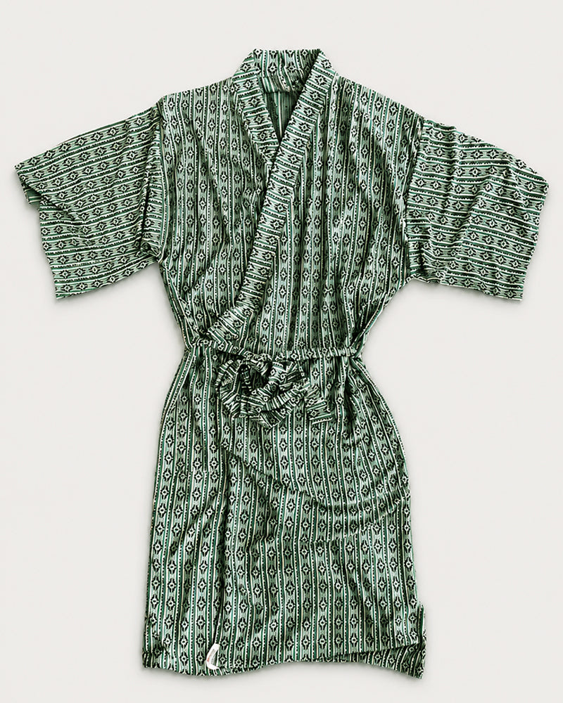 green patterned robe from Highway Robery