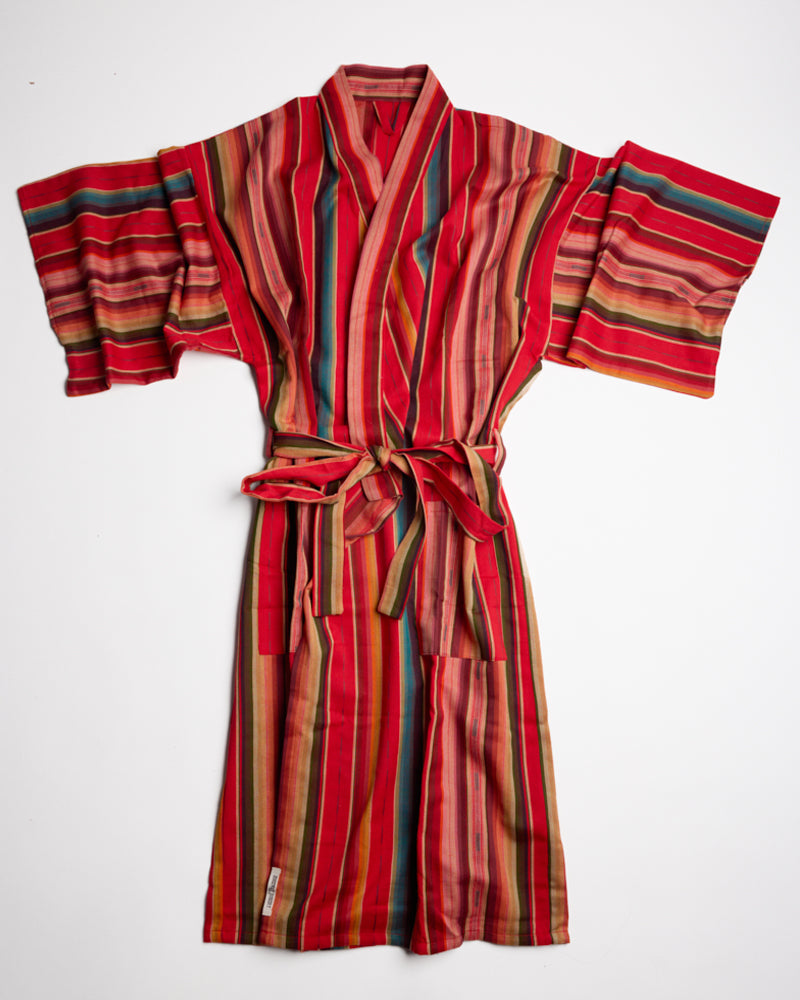 Rainbow Stew 100% cotton sarape robe from Highway Robery