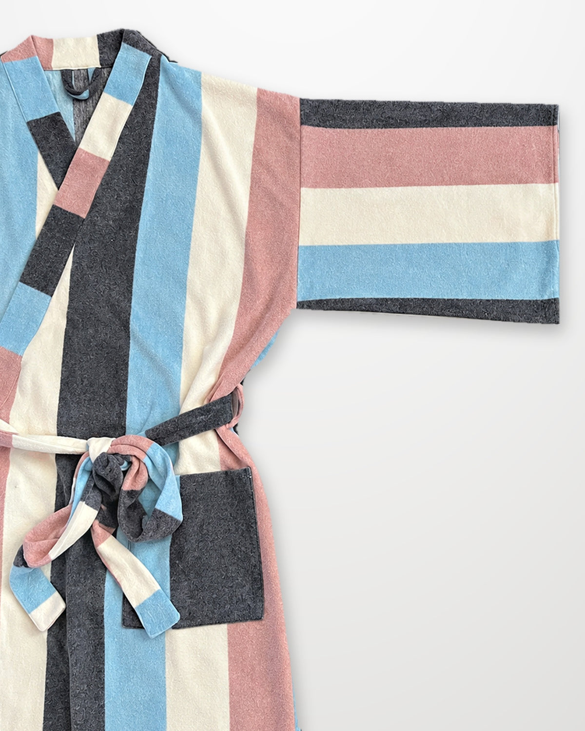 Pastel striped robe from Highway Robery